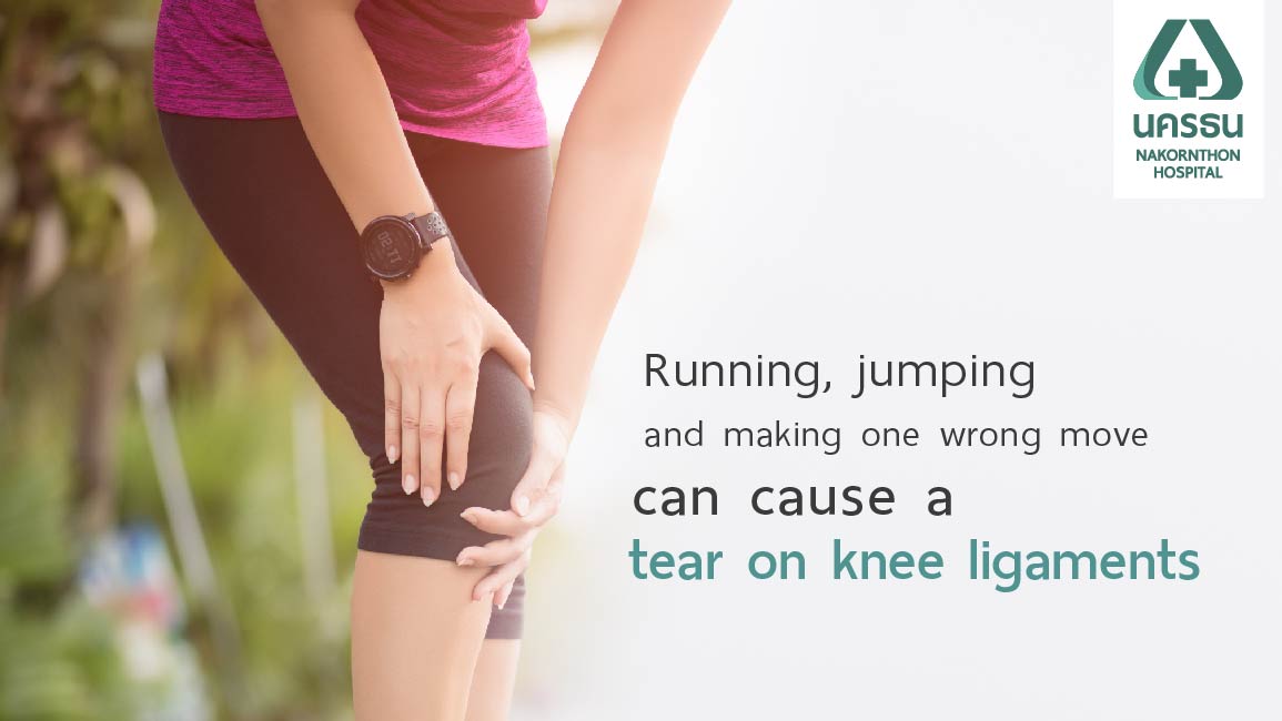 When the knee ligament is torn and left for a long time can risk premature osteoarthritis
